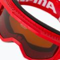 Маска лижна дитяча Alpina Piney red matt/orange 5
