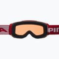 Маска лижна дитяча Alpina Piney red matt/orange 8