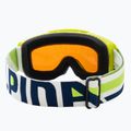 Маска лижна  дитяча  Alpina Piney lime matt/orange 7268471 3