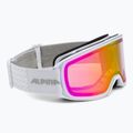 Маска лижна Alpina Nakiska Q-Lite white matt/pink 7280811