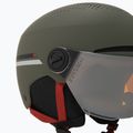 Шолом гірськолижний дитячий Alpina Zupo Visor Q-Lite olive/ red matt 7