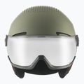 Шолом гірськолижний дитячий Alpina Zupo Visor Q-Lite olive/ red matt 2