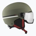 Шолом гірськолижний дитячий Alpina Zupo Visor Q-Lite olive/ red matt 3