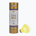 Волани для бадмінтону VICTOR Nylon Shuttle 2000 fast 6 шт. yellow