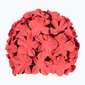 Шапочка для плавання жіноча Fashy Flowers red / black
