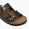 BIRKENSTOCK Arizona NL Вузькі темно-коричневі шльопанці 7