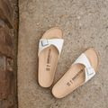 BIRKENSTOCK Madrid BF Вузькі білі шльопанці 12