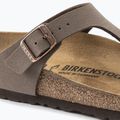 Шльопанці BIRKENSTOCK Gizeh Birkibuc Narrow mocca 6