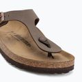 Шльопанці BIRKENSTOCK Gizeh Birkibuc Narrow mocca 7