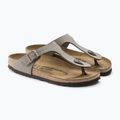 Шльопанці BIRKENSTOCK Gizeh Birkibuc Narrow stone 3