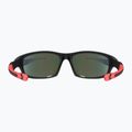 Сонцезахисні окуляри дитячі UVEX Sportstyle black mat red/ mirror red 507 53/3/866/2316 9