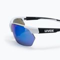 Окуляри сонячні UVEX Sportstyle 114 white black mat/mirror blue/litemirror orange/clear 53/0/939/8216 4
