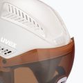 Шолом лижний жіночий  UVEX Hlmt 600 visor білий 56/6/236/50 6