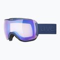 Маска лижна UVEX Downhill 2100 V navy mat/mirror blue variomatic/clear 55/0/391/4030 7
