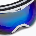 Маска лижна  UVEX Downhill 2100 CV white mat/mirror blue colorvision green 55/0/392/10 6