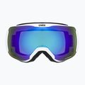 Маска лижна  UVEX Downhill 2100 CV white mat/mirror blue colorvision green 55/0/392/10 7