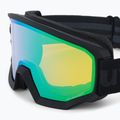 Маска лижна UVEX Athletic FM black mat/mirror green lasergold lite55/0/520/2330 5
