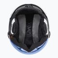 Дитячий лижний шолом UVEX Rocket Visor Jr white/black matt/mirror blue/smoke 4