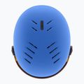 Шолом гірськолижний дитячий UVEX Rocket Visor Jr blue matt/mirror blue/smoke 4