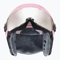 Шолом гірськолижний дитячий UVEX Rocket Visor Jr pink confetti matt/mirror silver/lasergold lite 3