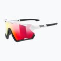 Окуляри велосипедні UVEX Sportstyle 228 white black/mirror red 53/2/067/8206 5