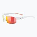 Окуляри велосипедні UVEX Sportstyle 233 P white mat/polavision mirror red 53/2/097/8830 5