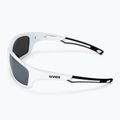 Окуляри велосипедні UVEX Sportstyle 232 P white mat/polavision mirror silver S5330028850 4