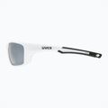 Окуляри велосипедні UVEX Sportstyle 232 P white mat/polavision mirror silver S5330028850 6
