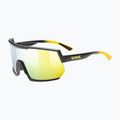 Окуляри велосипедні UVEX Sportstyle 235 sunbee black mat/mirror yellow 53/3/003/2616