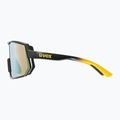 Окуляри велосипедні UVEX Sportstyle 235 sunbee black mat/mirror yellow 53/3/003/2616 3