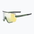 Окуляри велосипедні UVEX Sportstyle 236 Set moss green black mat/mirror yellow 53/3/004/7216 7