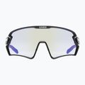 Окуляри велосипедні UVEX Sportstyle 231 2.0 V black mat/litemirror blue 53/3/028/2204 7