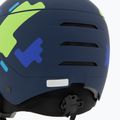 Шолом гірськолижний дитячий UVEX Rocket Visor Jr blue puzzle matt/mirror blue/smoke 7