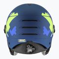 Шолом гірськолижний дитячий UVEX Rocket Visor Jr blue puzzle matt/mirror blue/smoke 3