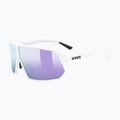 Окуляри сонцезахисні UVEX Sportstyle 237 white matt/mirror lavender