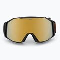 Окуляри лижні UVEX Gravity FM black matt/mirror gold orange clear 2