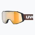 Окуляри лижні UVEX Gravity FM black matt/mirror gold orange clear