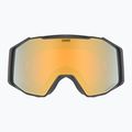 Окуляри лижні UVEX Gravity FM black matt/mirror gold orange clear 2