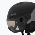 Лижний шолом UVEX Wanted Visor Pro V black/silver matt 8