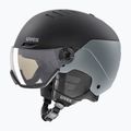 Лижний шолом UVEX Wanted Visor Pro V black/silver matt