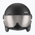 Лижний шолом UVEX Wanted Visor Pro V black/silver matt 2
