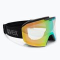 Окуляри гірськолижні UVEX Evidnt Attract V + case black matt/mirror green clear/yellow 2