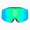 Окуляри лижні дитячі UVEX Pwdr FM black matt/mirror green yellow clear 2