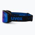 Окуляри лижні дитячі UVEX Pwdr FM black matt/mirror blue smoke clear 4