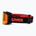 Окуляри лижні дитячі UVEX Pwdr FM black matt/mirror red orange clear 4