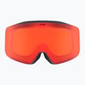 Окуляри лижні дитячі UVEX Pwdr FM black matt/mirror red orange clear 2