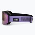 Окуляри лижні UVEX Evidnt Attract S + case black matt/mirror lavender green clear 4