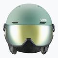 Шолом гірськолижний UVEX Wanted Visor oxid green matt/mirror gold/smoke