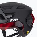 Шолом велосипедний UVEX React MIPS black/ruby red matt 8