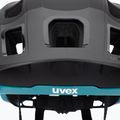 Шолом велосипедний UVEX React black/teal matt 7